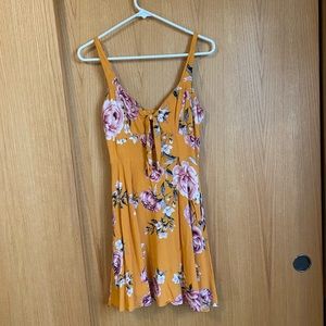 floral yellow dress charlotte dress